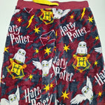 Harry Potter Pants Womens Medium Red Wizard Hogwarts Owl Hedwig Fuzzy Pajama