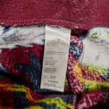 Harry Potter Pants Womens Medium Red Wizard Hogwarts Owl Hedwig Fuzzy Pajama