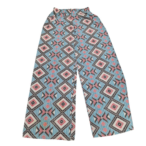 Do Everything In Love Wide Leg Pants XS Small Aztec Geometric Boho Tribal Print