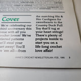 Annies Crochet Newsletter 1986 No 19 Baby Nursery Doll Dress Crafting Blanket