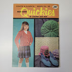 Coats Clarks Book 161 Rug Yarn Quickies Crochet Knit Vintage 1960s Mid Century