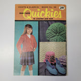 Coats Clarks Book 161 Rug Yarn Quickies Crochet Knit Vintage 1960s Mid Century