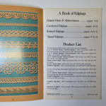 J & P Coats Book 305 Edgings Crochet Thread Doily Lace Details Accent Vintage