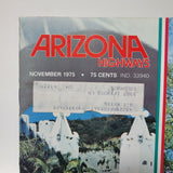 Arizona Highways Magazine November 1975 Vintage Photos Scenery Mexicaltitan Art