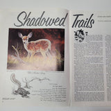 Arizona Highways Artwork Magazine February 1976 Larry Toschik Bobcat Deer Fawn