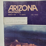 Arizona Highways Artwork Magazine March 1976 Vintage History Weather Seasons Ice