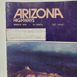 Arizona Highways Artwork Magazine March 1976 Vintage History Weather Seasons Ice