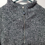 Avalanche Pullover Quarter Zip Thick Fleece Knit Womens Medium Green Warm Fall