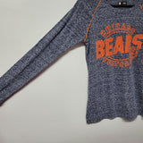 NFL Chicago Bears Shirt Football Blue Orange Illinois Team Fan Apparel Womens S