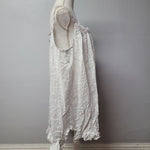 Eileen West Nightgown Sleeveless Lace Buttons Cotton Womens XL Pajama Loungewear