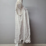 Eileen West Nightgown Sleeveless Lace Buttons Cotton Womens XL Pajama Loungewear