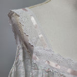 Eileen West Nightgown Sleeveless Lace Buttons Cotton Womens XL Pajama Loungewear