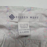 Eileen West Nightgown Sleeveless Lace Buttons Cotton Womens XL Pajama Loungewear