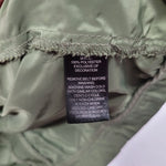 White House Black Market Ruffle Jacket Zip Pocket Green Womens Small Lightweight