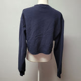Wisconsin Eau Clair University Blue Yellow Cropped Sweatshirt Womems Med College