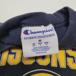Wisconsin Eau Clair University Blue Yellow Cropped Sweatshirt Womems Med College