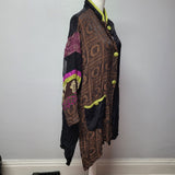 Staley Gretzinger Shirt Long Art Buttons Pockets Funky One Size Womens Lagenlook