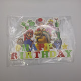Super Mario Happy Birthday Cake Topper Set Party Decoration Paper 6 inch