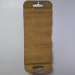 Leather Wood Carrier Holder Embossed Design Dual Handles Deer Cabin Rustic 17 x 40 Inches
