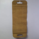 Leather Wood Carrier Holder Embossed Design Dual Handles Deer Cabin Rustic 17 x 40 Inches