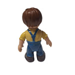 Keenway Male Boy Dollhouse Figure Short Brother Son 2.5 Inch Overalls Farmer Kid
