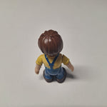 Keenway Male Boy Dollhouse Figure Short Brother Son 2.5 Inch Overalls Farmer Kid