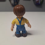 Keenway Male Boy Dollhouse Figure Short Brother Son 2.5 Inch Overalls Farmer Kid
