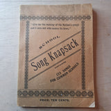 Antique 1899 School Song Knapsack Book H R Pattengill Lansing Michigan Pocket
