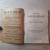 Antique 1899 School Song Knapsack Book H R Pattengill Lansing Michigan Pocket
