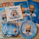 Boss Baby Party Supplies Plates Napkins Bags Blowouts Blowers Noise Maker Banner