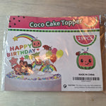 CoCo Melon Happy Birthday Party Supplies Set Balloons Cake Gift Bags Kids