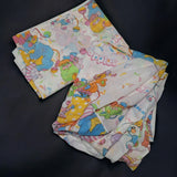 Popples Bed Sheet Set Cartoon Twin Flat Fitted Kids Vintage 1980s Nostalgia 90s