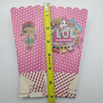 Pink Party Favor Popcorn Candy Board 5 Inch Boxes Set Of 18