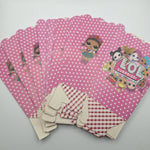 Pink Party Favor Popcorn Candy Board 5 Inch Boxes Set Of 18