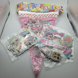 Party Decorations Set Banners Backdrop Stickers