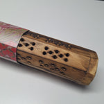 Incense Wooden Gift Box Myrrh 20 Sticks 20 Cones Coffin Present Flora