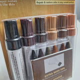 Ideaworks Complete Furniture Repair System 6 Markers 6 Filler Sticks 12 Pack