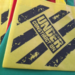 Under Construction Party Favor Tote Bags  Set Of 12 Themed Banner Dozer Birthday