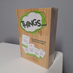Things Party Game By PlayMonster Cards Fun Wooden Box Sealed