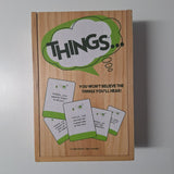 Things Party Game By PlayMonster Cards Fun Wooden Box Sealed