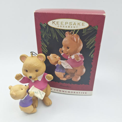 Hallmark Keepsake Ornament Grandma Bear 1996 Box LaDene Votruba Ryan Grandson