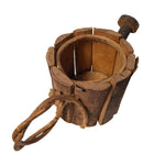 Rustic Wooden Watering Can Planter 4.5 Inches Tall 12 Inches Wide