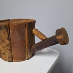 Rustic Wooden Watering Can Planter 4.5 Inches Tall 12 Inches Wide