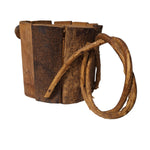 Rustic Wooden Watering Can Planter 4.5 Inches Tall 12 Inches Wide