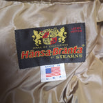 Stearns Native American Faux Fur Hooded Coat Tribal Trim Ring Zipper Alaska USA