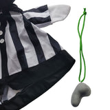 Unbranded Infant Referee Costume Whistle Hat Baby Stripes Halloween