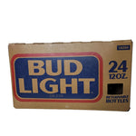 Bud Light Beer Box Anheuser Busch Cardboard Case Vintage Heavy Duty