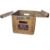 Bud Light Beer Box Anheuser Busch Cardboard Case Vintage Heavy Duty