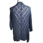 Maurices Long Knit Cardigan Blue Open Front Womens Medium