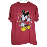 Disney Mickey Minnie Mouse Red Tee Shirt Adult Medium